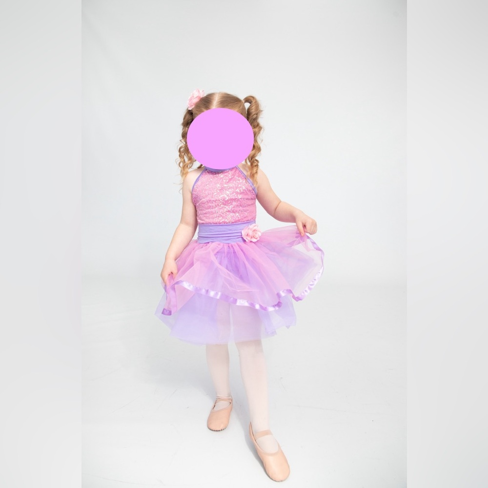 Weissman Purple/Pink with Sequins Childs Extra Small (3-4T) Ballerina Costume